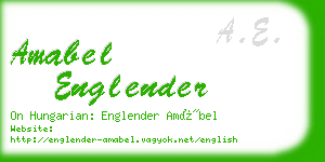 amabel englender business card